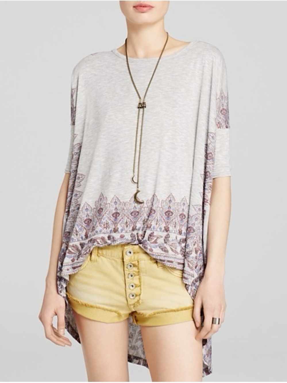 Free People Pick Me Up Oversized Tunic Top- Boho Festival
